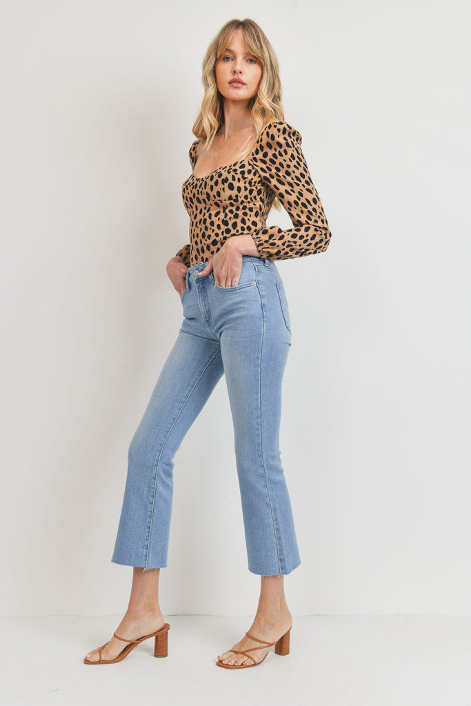 Emily Cropped Flare Jean Clothing Just Panmaco Inc   