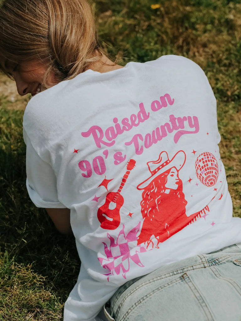 Raised On 90's Country Graphic Tee Clothing Charlie Southern   
