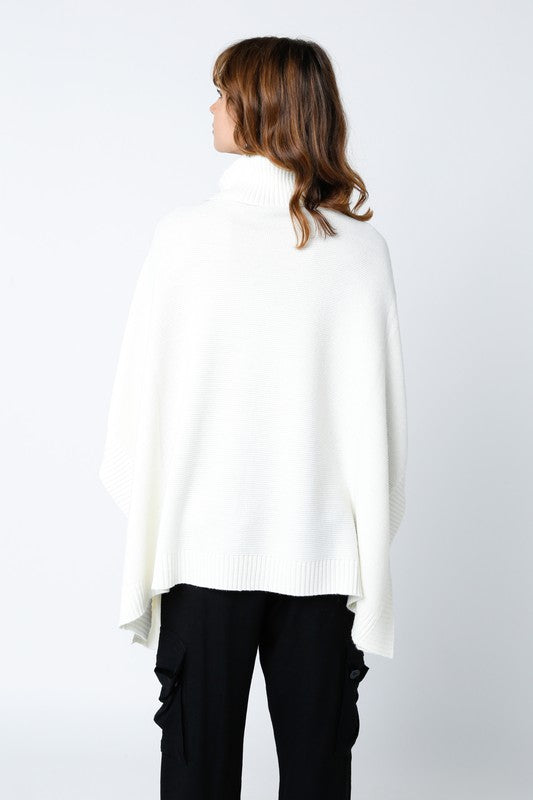 The Emily Turtleneck Sweater Clothing Olivaceous   