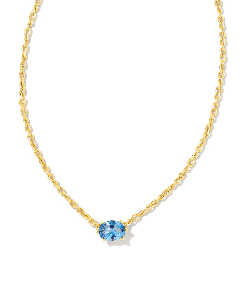 Cailin Crystal Pendant Birthstone Necklace Jewelry Kendra Scott December - Blue Violet Crystal  