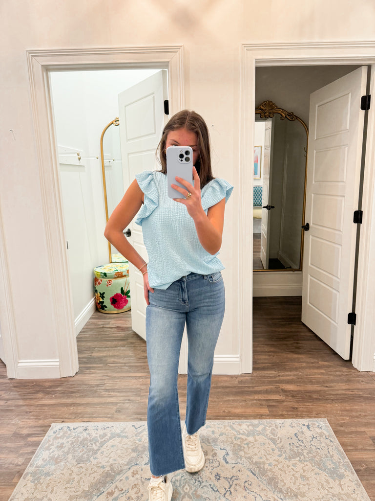 Ryan Cropped Bootcut Jeans Clothing Hidden   