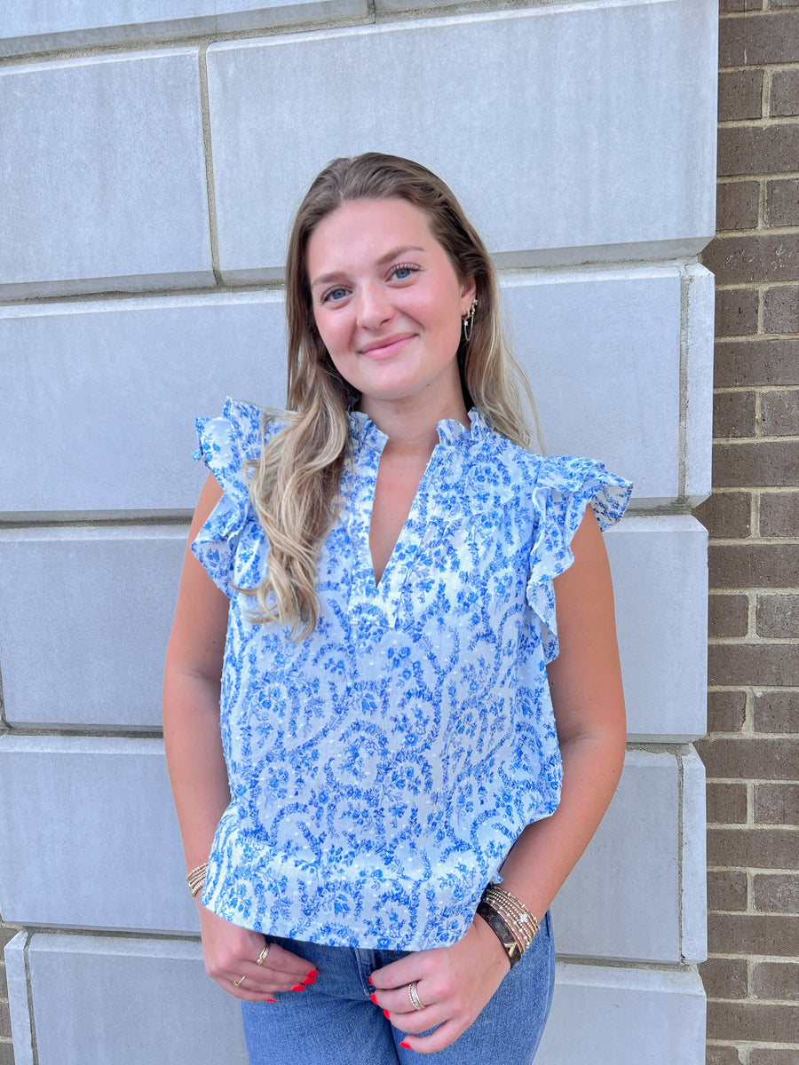 Forever Favorite Blue/White Top Peacocks & Pearls Lexington — free download