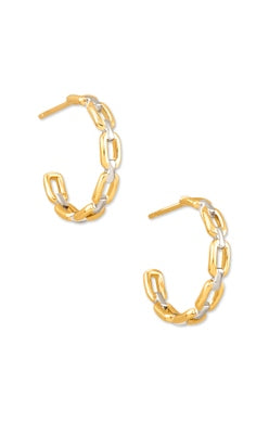 Wren Hoop Ear 18k Gold Vermeil Silver Jewelry Kendra Scott   