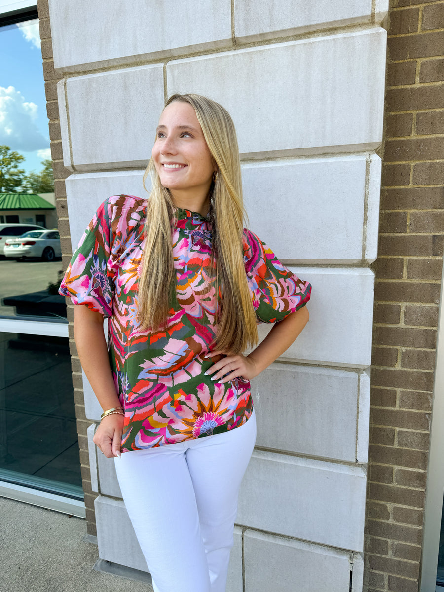 Pink Lily Blossom Top