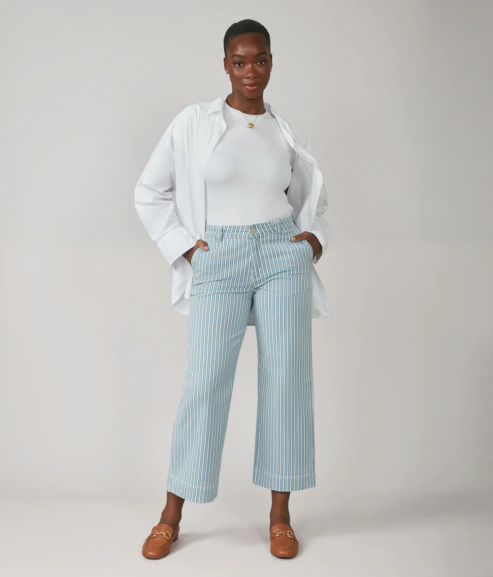The Colette Drawstring Pinstripe Jeans