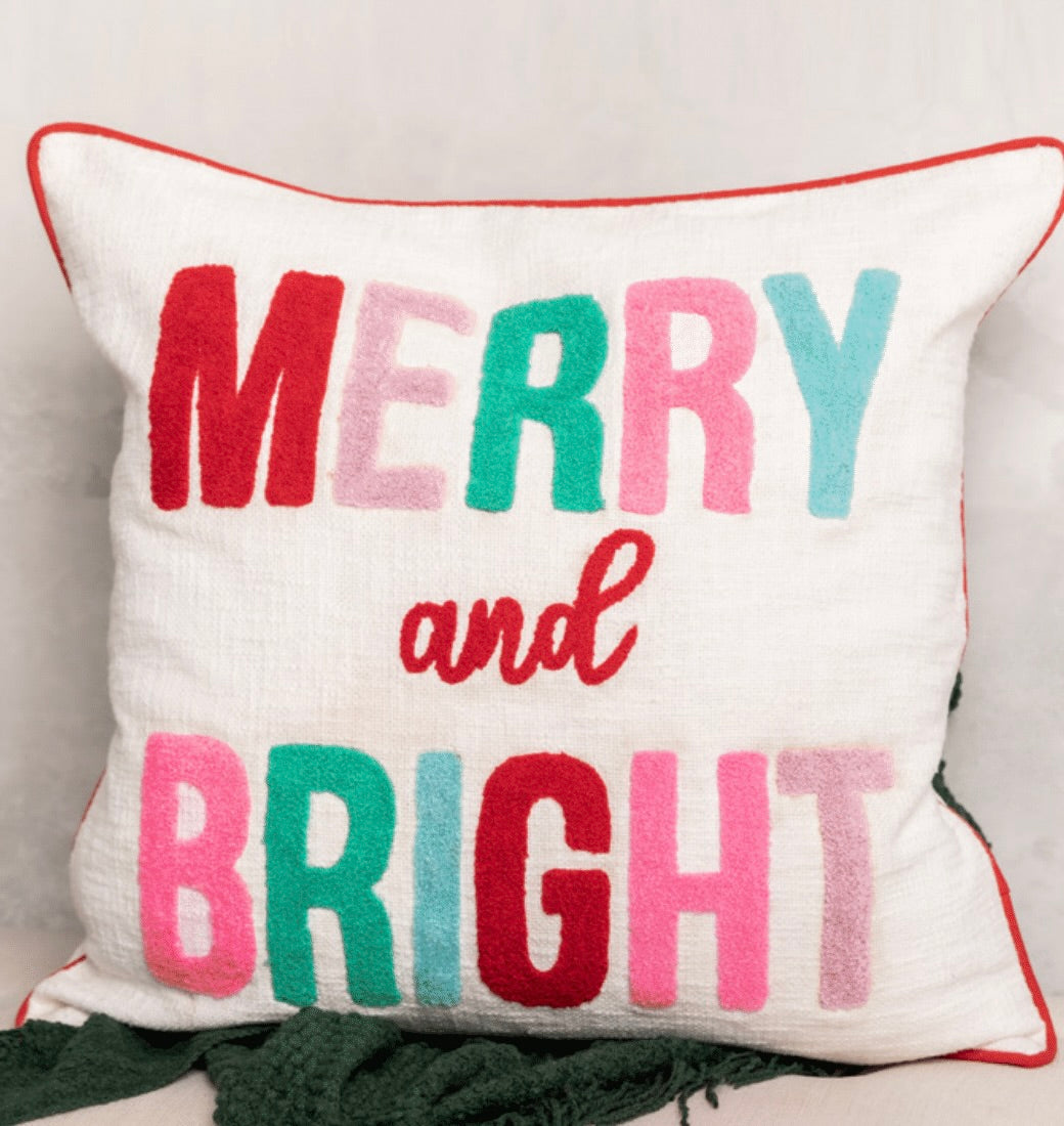 Scalloped Rectangle Throw Pillow-Merry & Bright main image 1