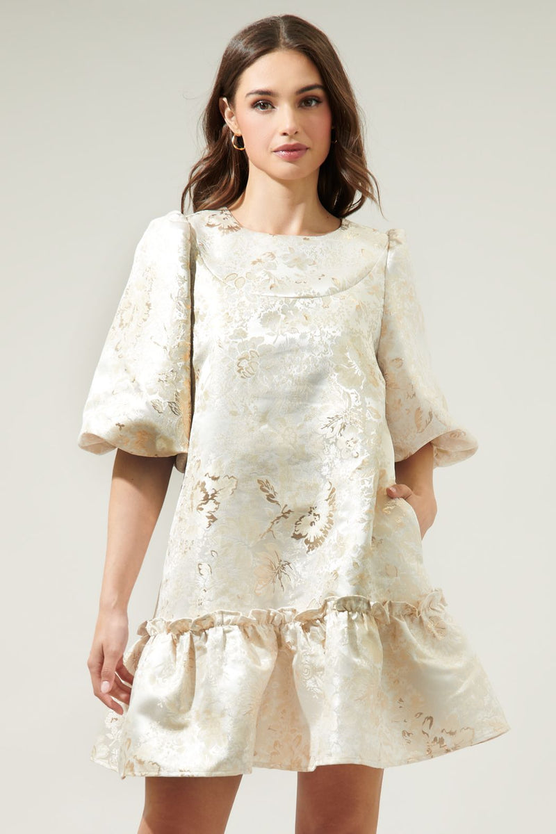 Harrington Jacquard Lola Bow Strapless Midi Dress main image 0
