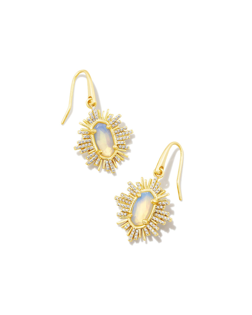 Grayson Sunburst Drop Earring Jewelry Kendra Scott Gold Iridescent  