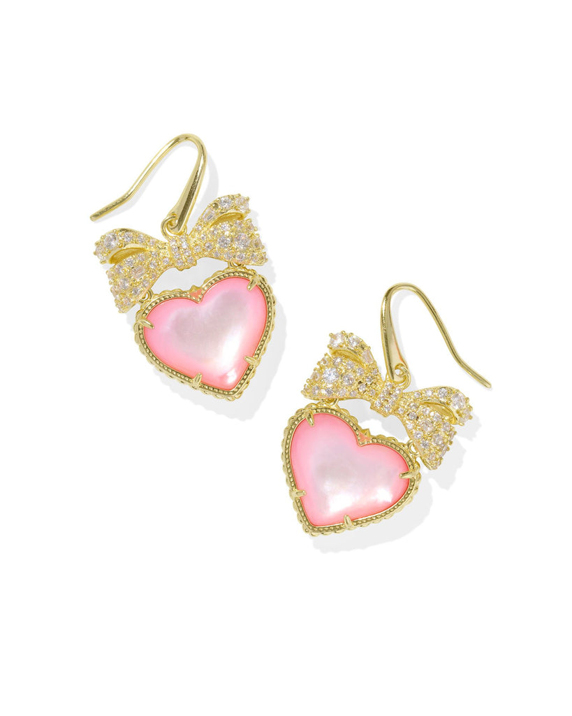 Haisley Heart Drop Earrings Jewelry Kendra Scott Blush Mother of Pearl