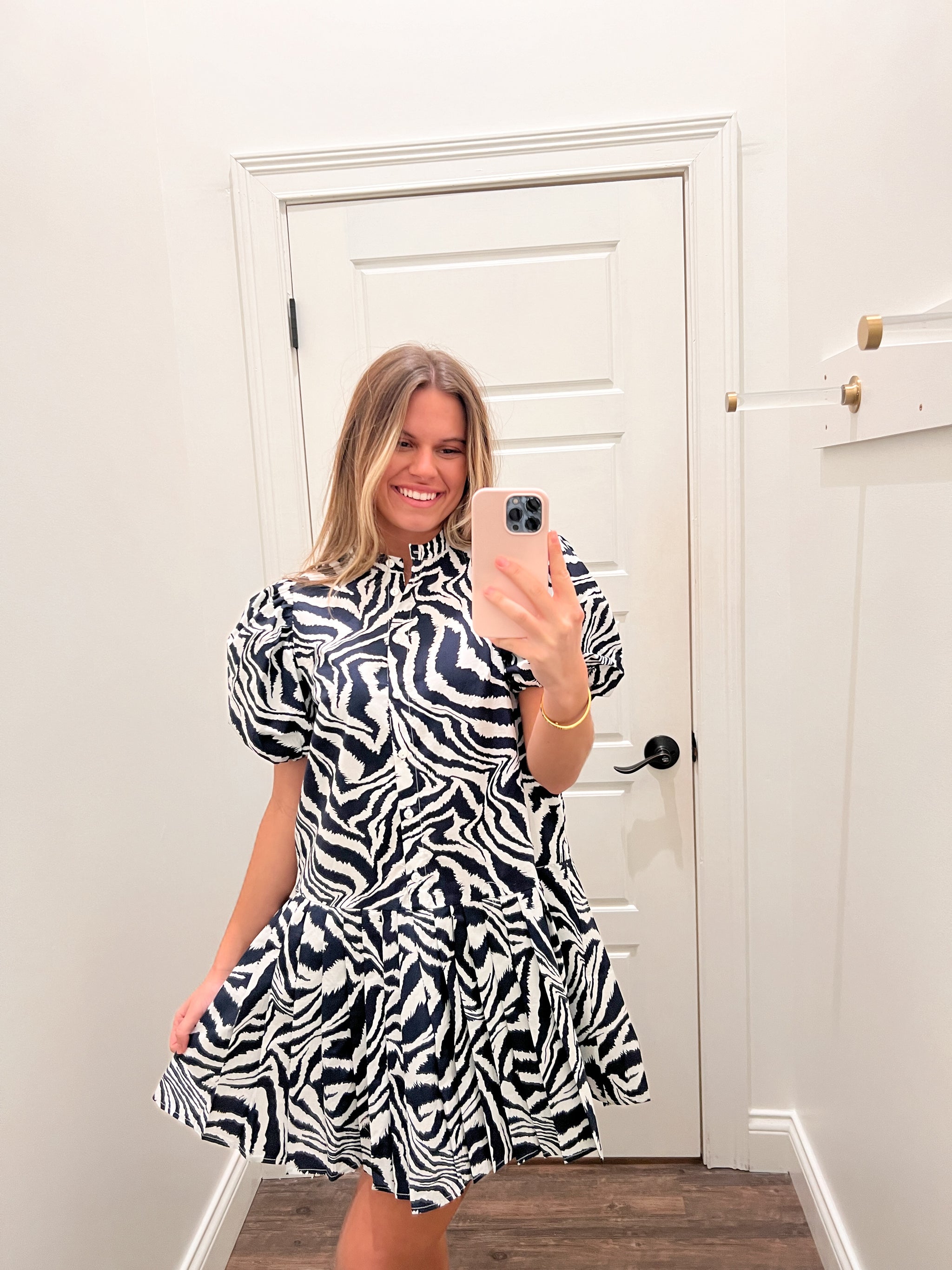 Peacocks zebra dress deals