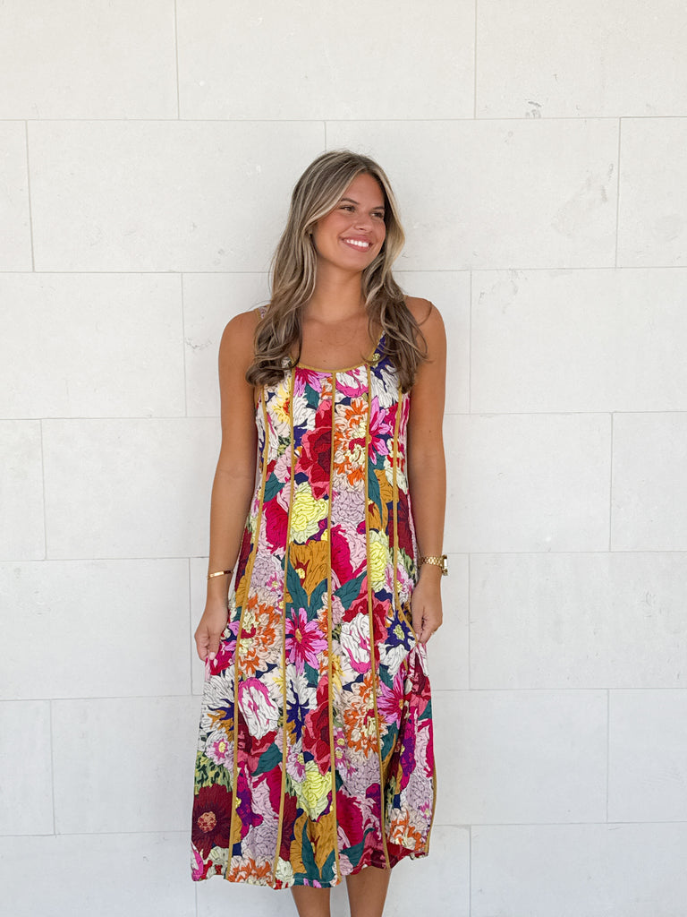 Floral Fizz Dress Clothing Peacocks & Pearls Lexington