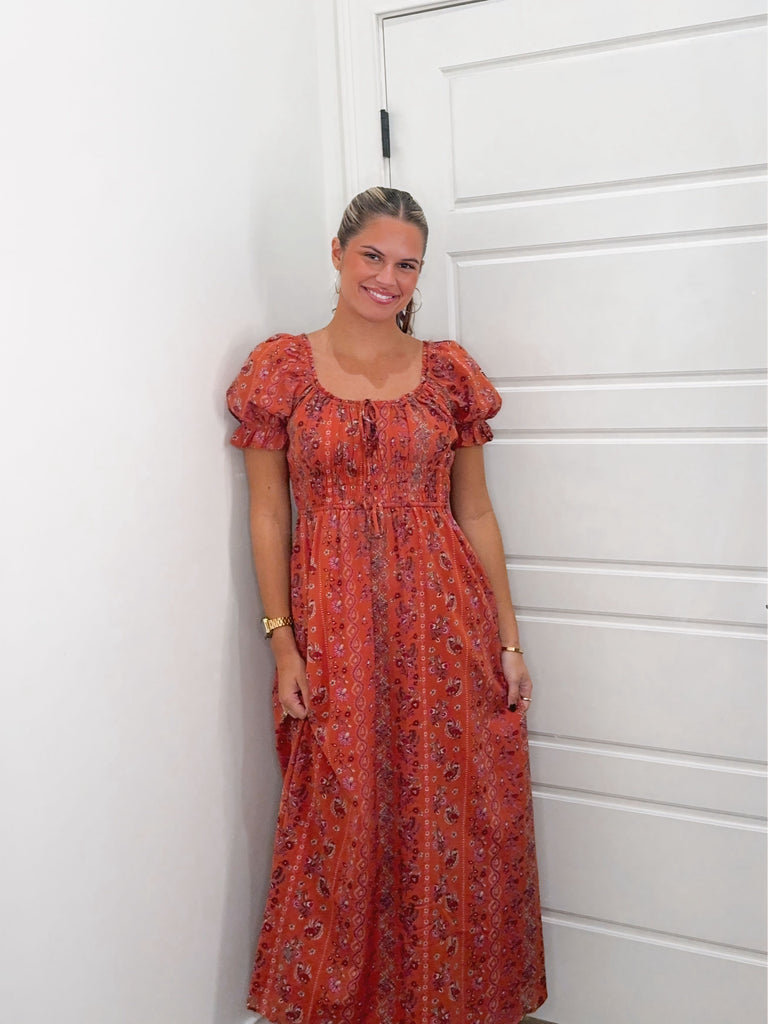 Falltime Poppy Maxi Dress Clothing Peacocks & Pearls Lexington