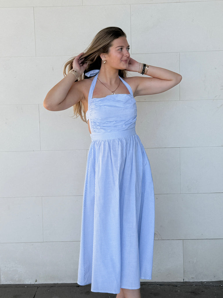 Coastal Bliss Midi Dress Clothing Peacocks & Pearls Lexington