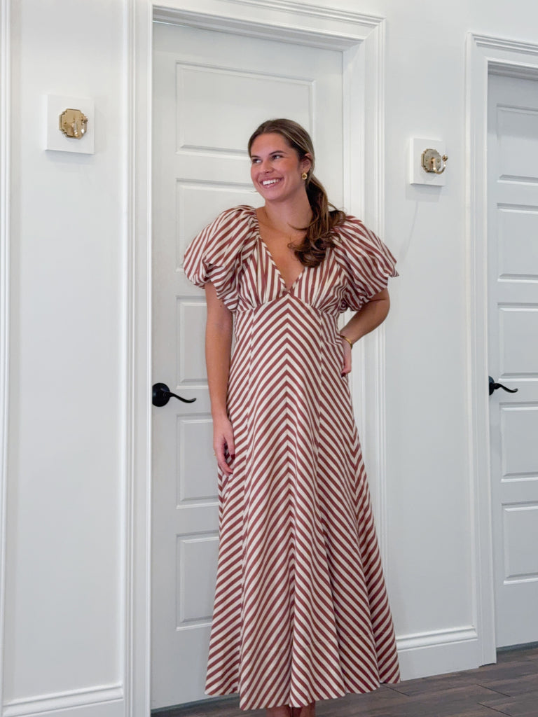 Whispering Mauve Maxi Dress Clothing Peacocks & Pearls Lexington