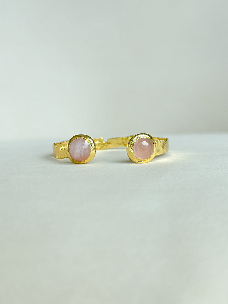 Misty Cuff Jewelry Peacocks & Pearls Lexington Pink Rose Quartz  