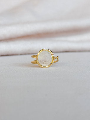 Single Ring - Stone Jewelry Peacocks & Pearls Lexington Clear Crystal