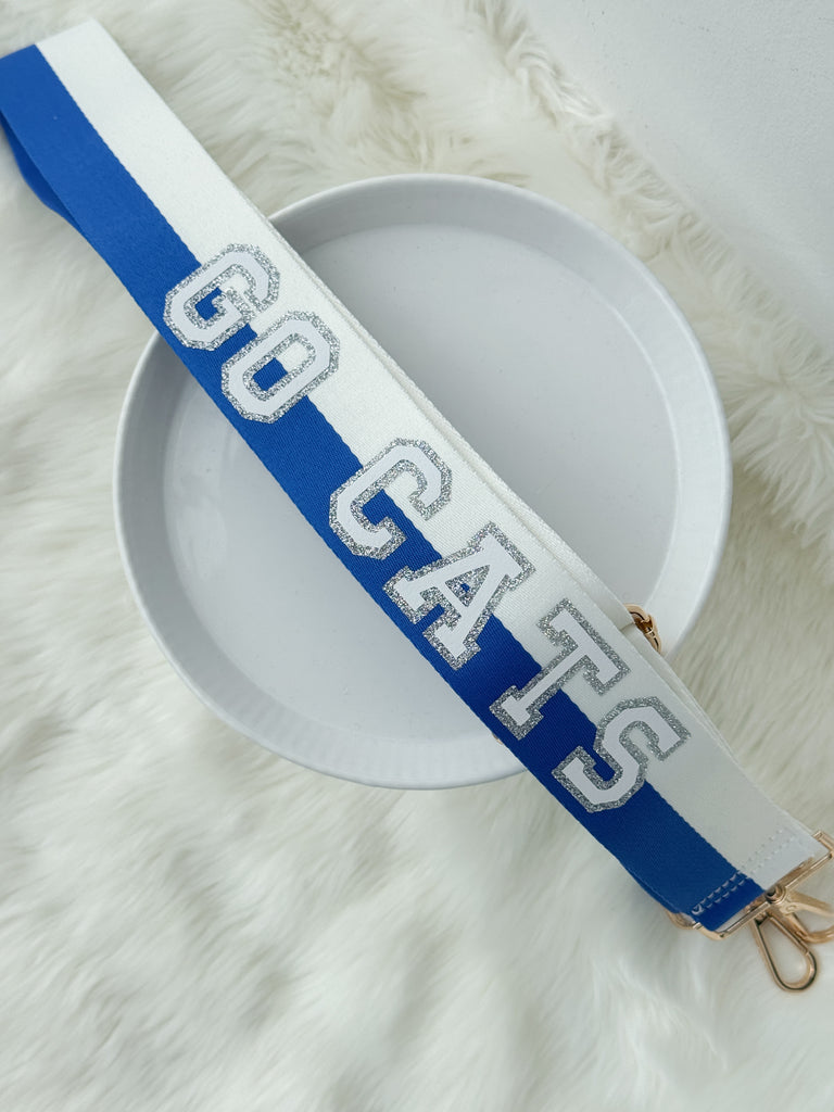 Go Cats Striped Bag Strap Accessory Peacocks & Pearls Lexington