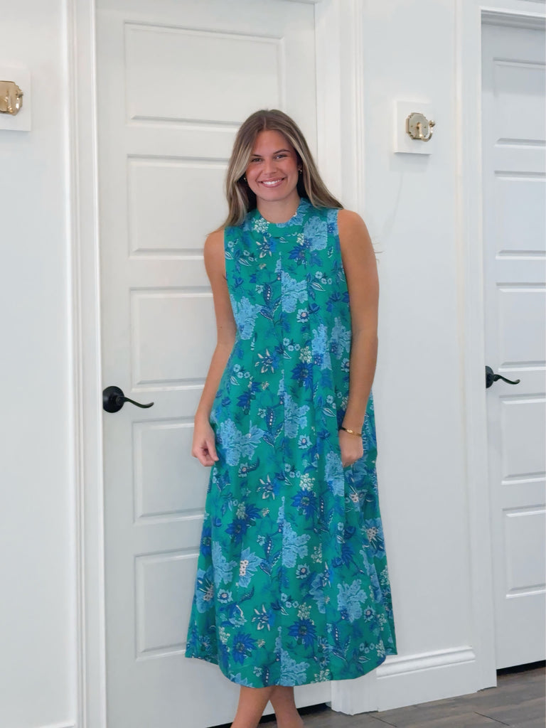 green bloom maxi dress Long Dress Fanny