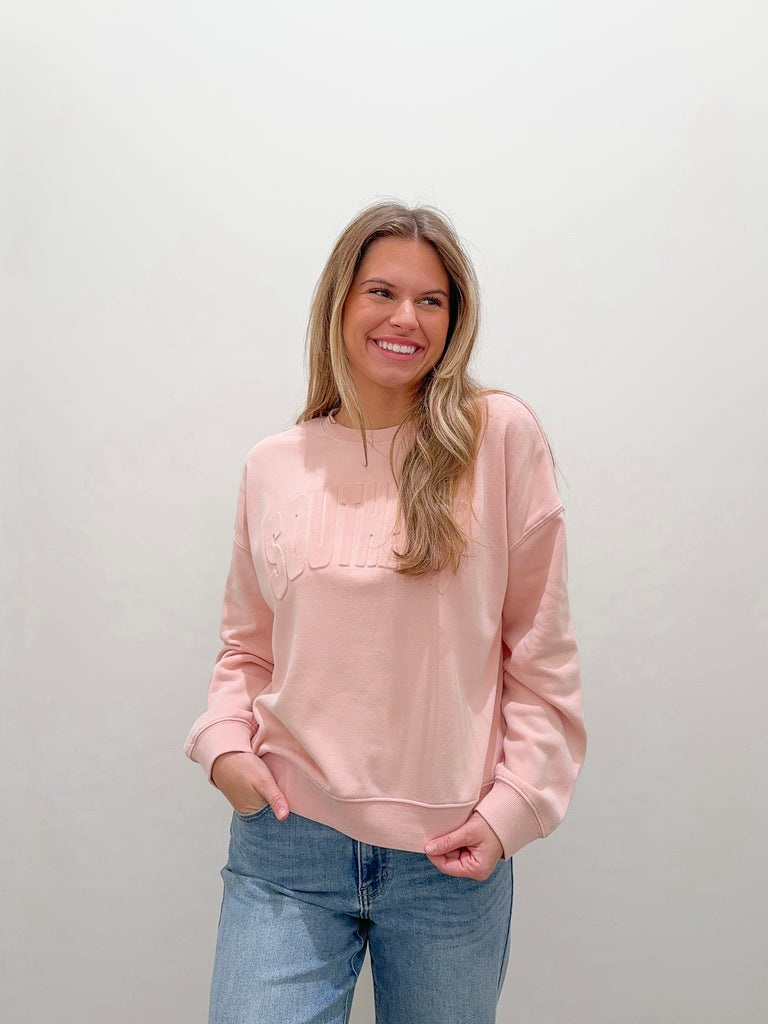A Southern Girl Pink Sweatshirt Clothing Thread & Supply   