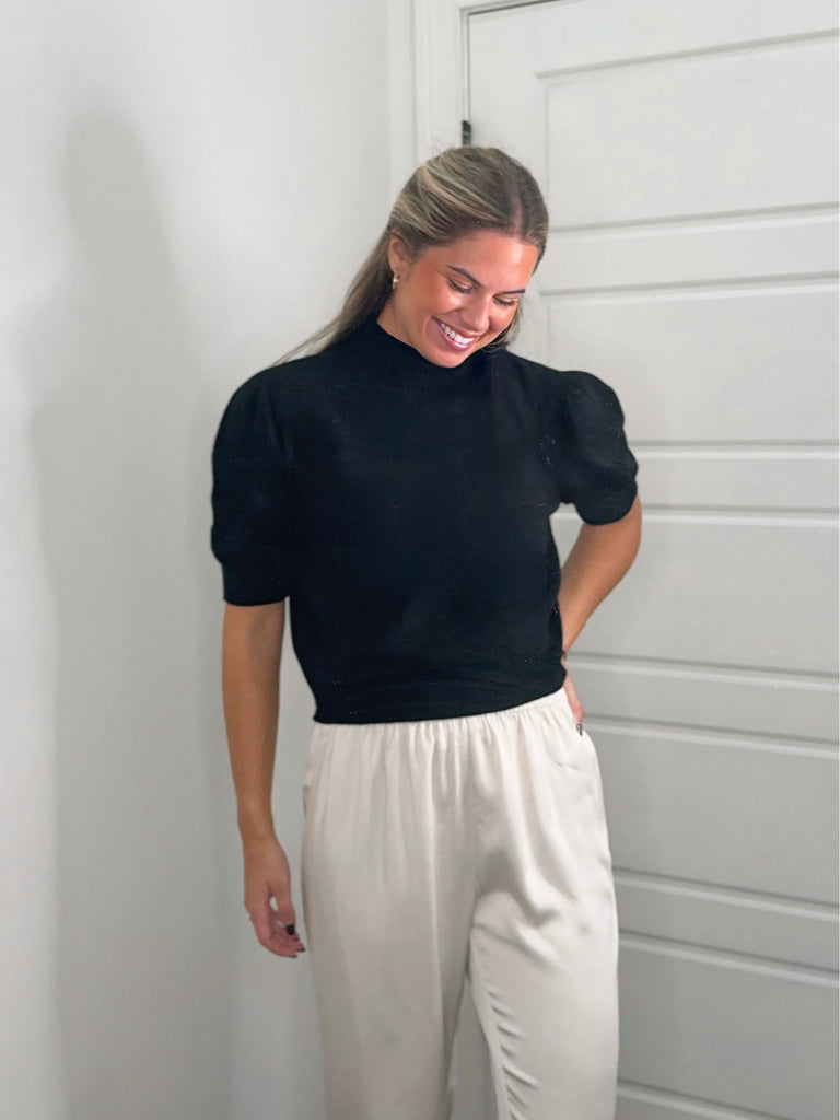 The Midnight Puff Top Clothing Peacocks & Pearls Lexington