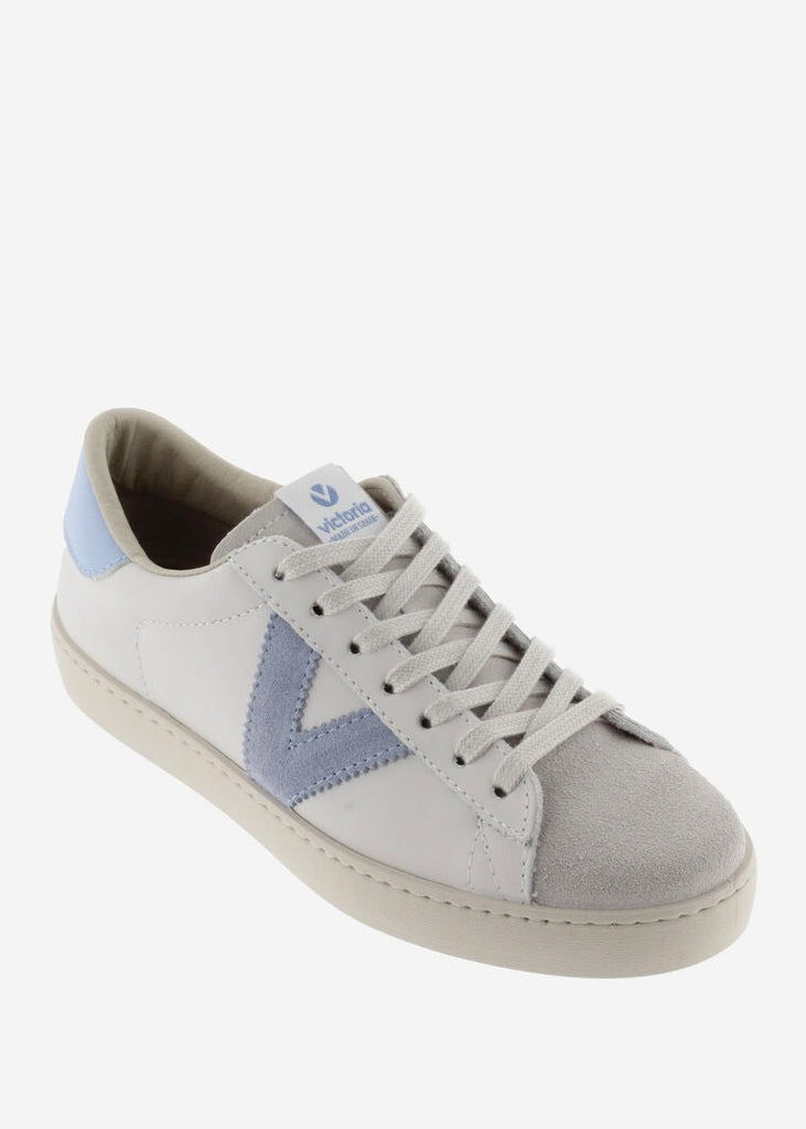 Berlin Leather Blue Sneaker Clothing Victoria   