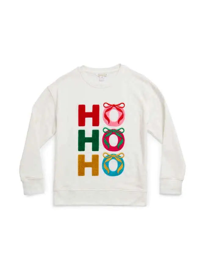 Ho Ho Ho Bow Sweatshirt Clothing Peacocks & Pearls Lexington