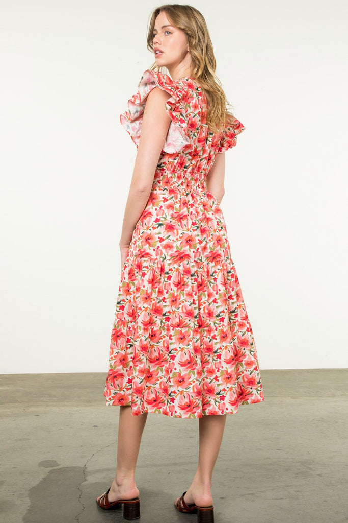 Blossom Breeze Midi Dress Clothing Peacocks & Pearls Lexington