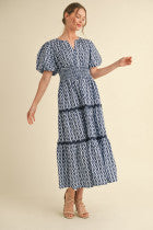 Stormy Skies Maxi Dress Clothing Peacocks & Pearls Lexington