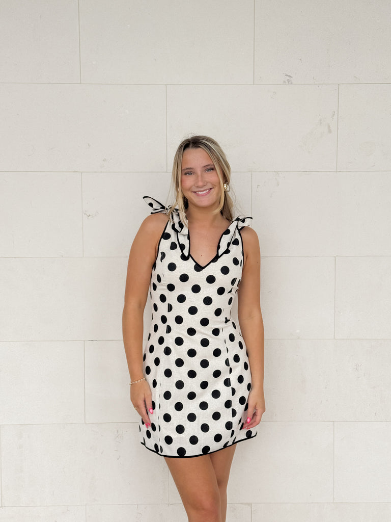 Vanilla Spot Dress Clothing Peacocks & Pearls Lexington