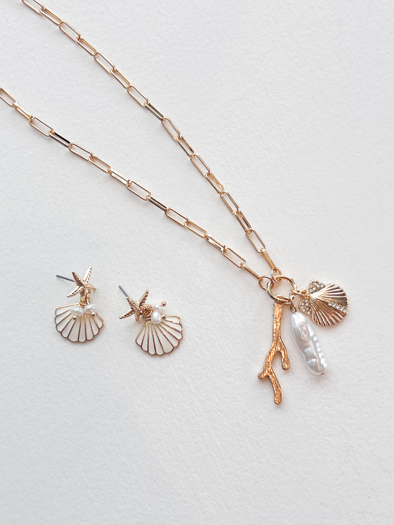 Ocean Charm Necklace Jewelry Peacocks & Pearls Lexington   