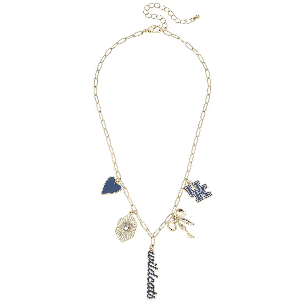 Kentucky Wildcats Paper Clip Charm Necklace Jewelry Peacocks & Pearls Lexington