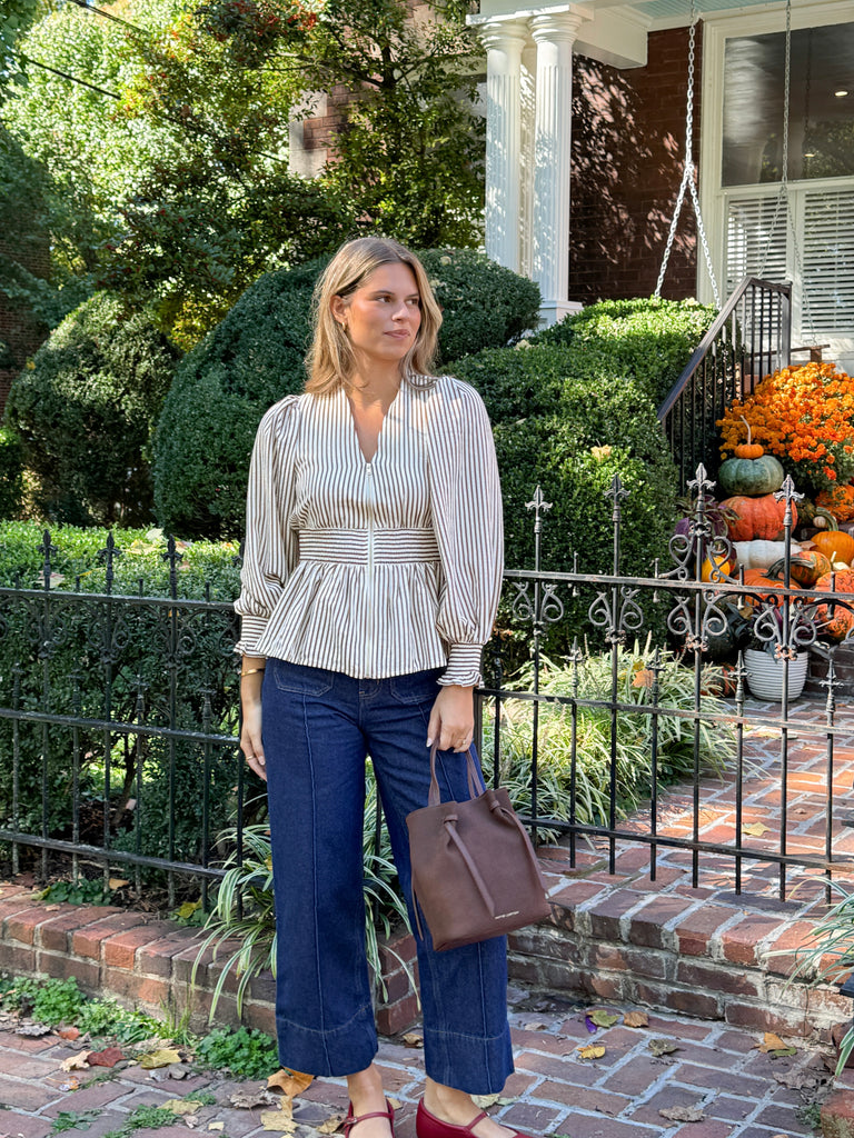 The Hazel Stripe Top Clothing Peacocks & Pearls Lexington