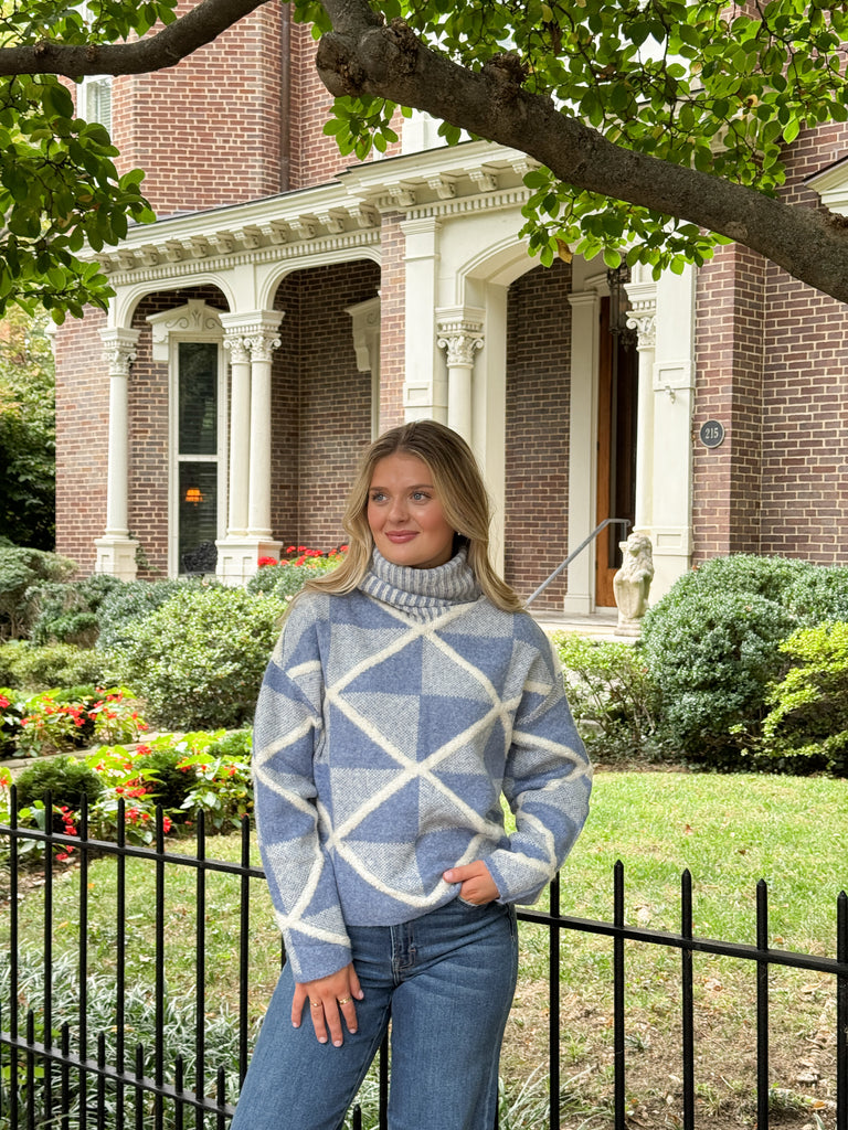 The Lattice Gleam Sweater Clothing Peacocks & Pearls Lexington