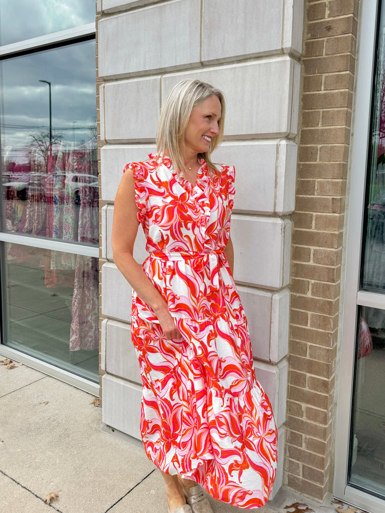 Oaks Lily Midi Dress Peacocks & Pearls Lexington Oaks Lily Midi Dress Peacocks & Pearls Lexington