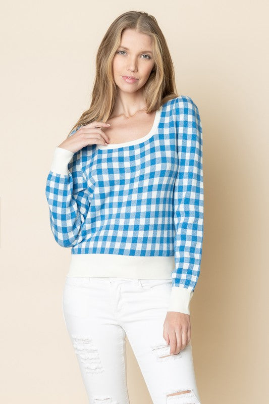 Gingham Girl Sweater Clothing &merci   