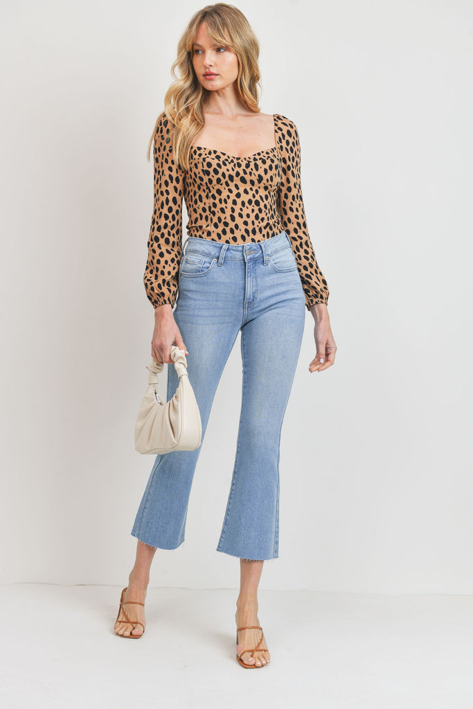 Emily Cropped Flare Jean Clothing Just Panmaco Inc   