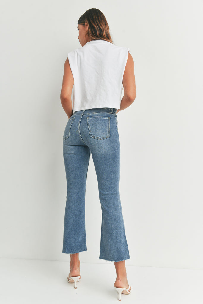 Molly Cropped Flare Jean Clothing Just Panmaco Inc   