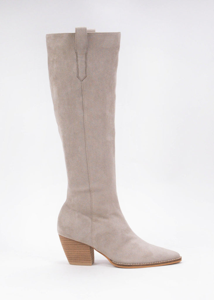 Birkin Suede Tall Boots Shoes CCOCCI Beige 5.5 