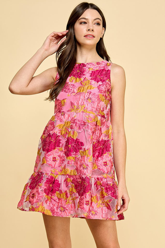 Rosey Rosebuds Sleeveless Dress Clothing TCEC   