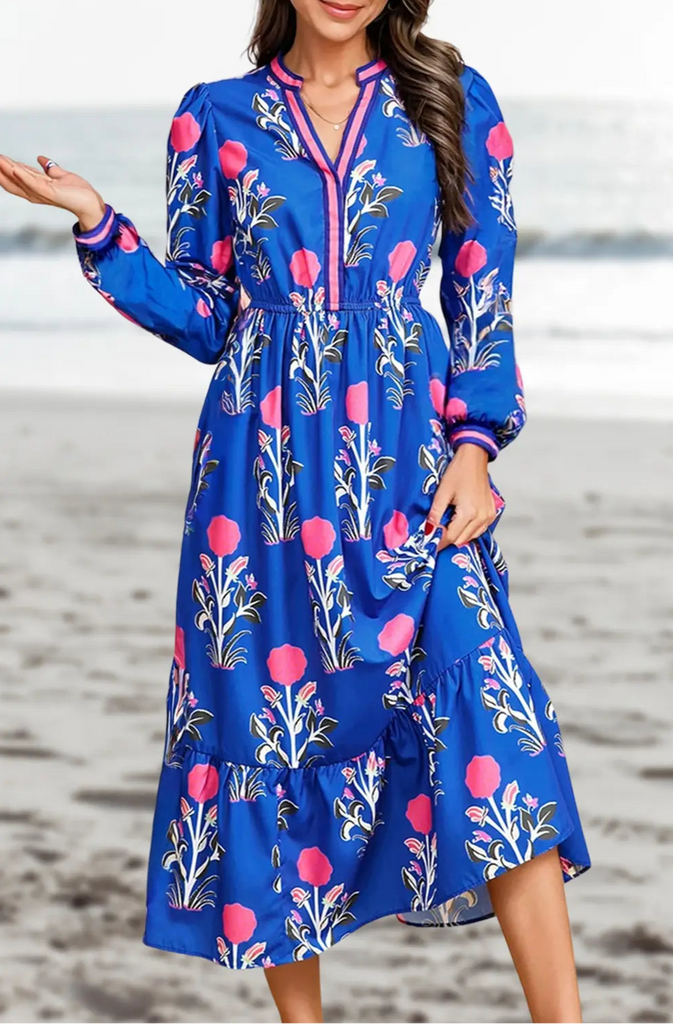 Floral Embrace Maxi Dress Clothing Peacocks & Pearls Lexington