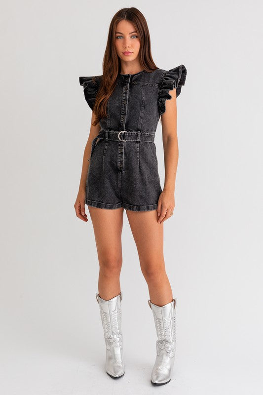 Heart Like A Truck Romper Clothing Le Lis   