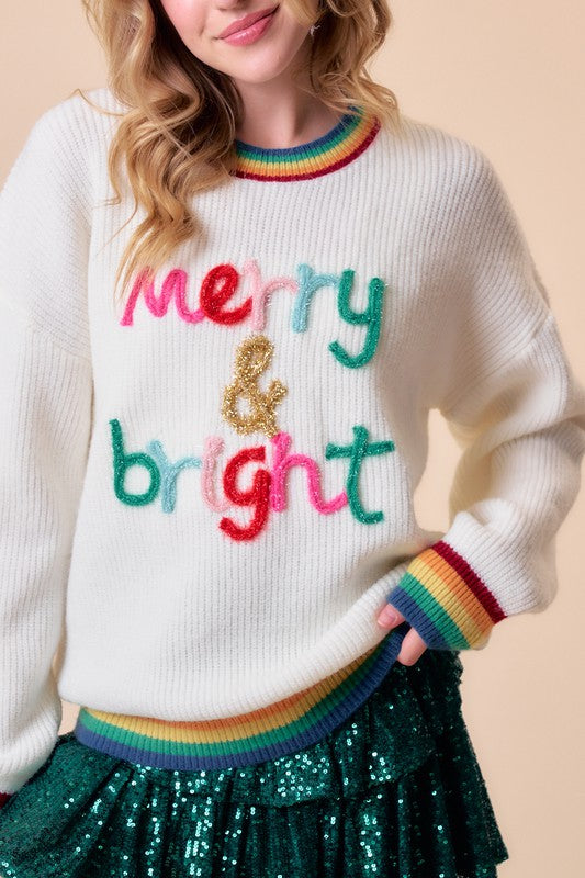 Colorful Christmas Sweater Clothing Main Strip   