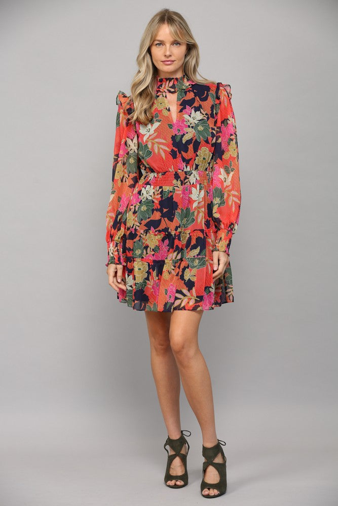 Winter Tropics Keyhole Dress Winter Tropics Keyhole Dress