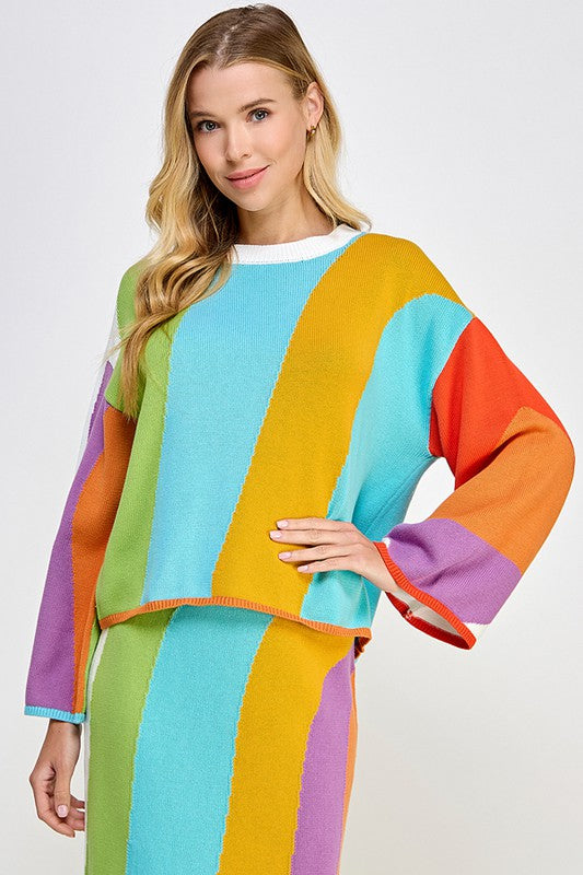 Rainbow Road Sweater Clothing See And Be Seen   