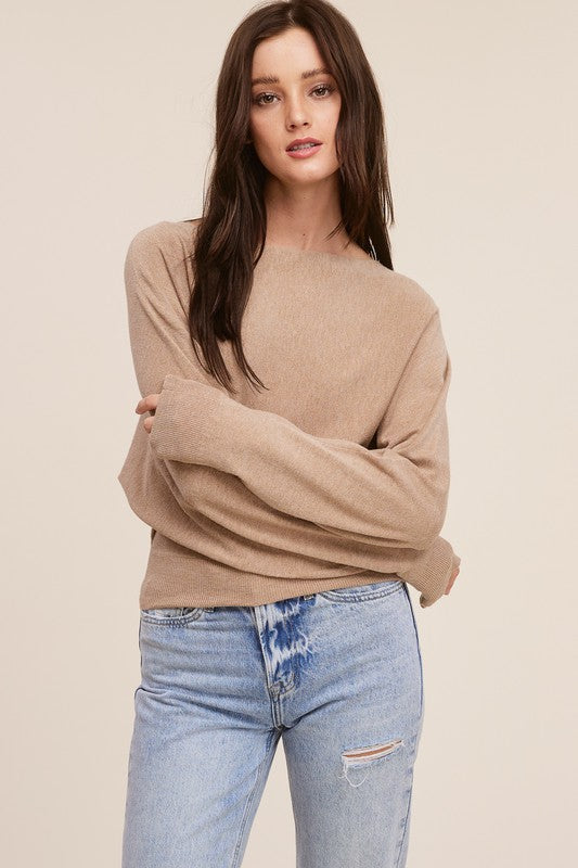 Basic Boatneck Top Clothing Charlotte Avery   