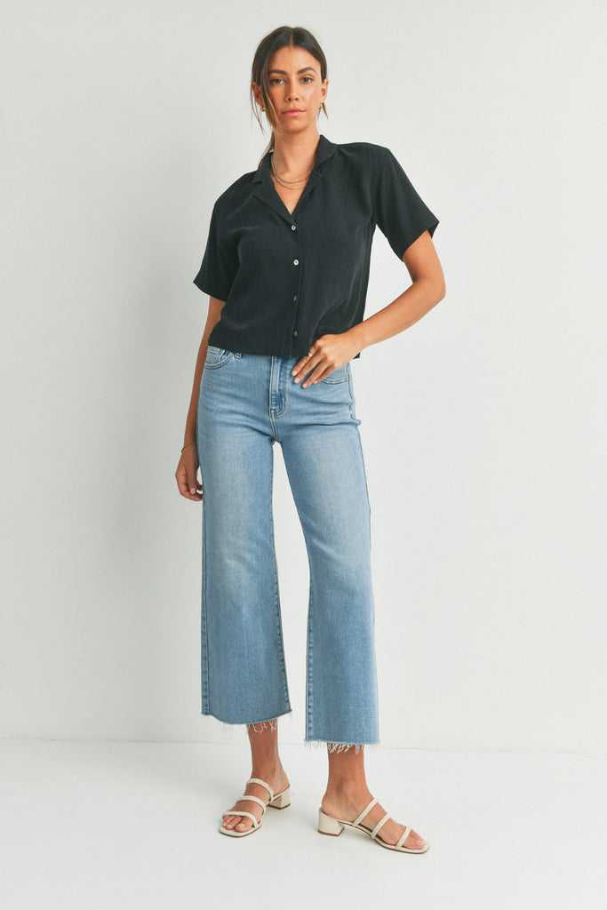 Lindsey Slim Wide Leg Jean Clothing Just Panmaco Inc   