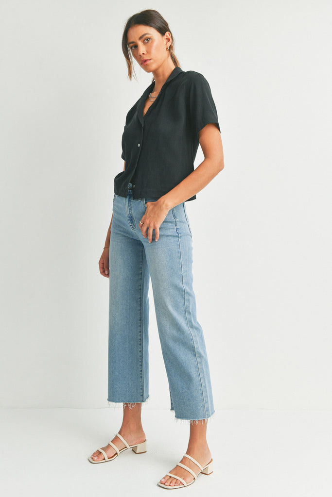 Lindsey Slim Wide Leg Jean Clothing Just Panmaco Inc   
