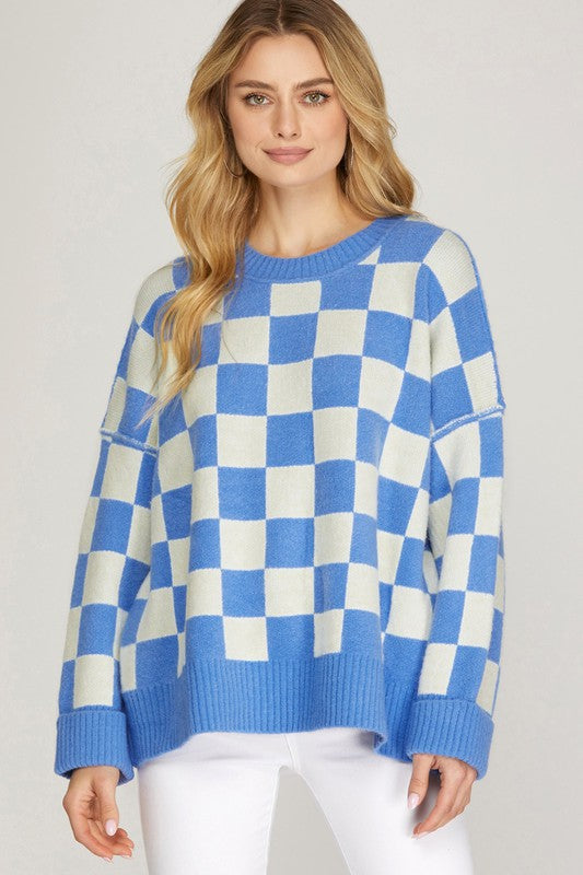 Playin' Chess Sweater Clothing She + Sky   