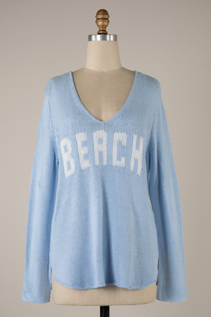 Beachy Blues Sweater Clothing Miracle   