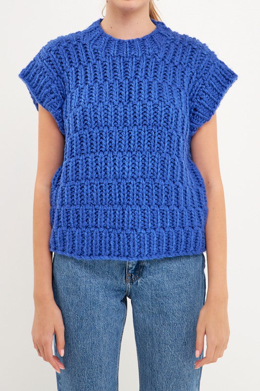Cozy Tailgate Chunky Sweater Vest Clothing August Apparel   